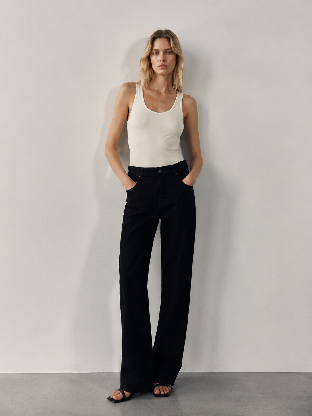 Women's High Waist Skinny Black Jeans Slim Fit Soft Stretch Denim Pants ZY6023