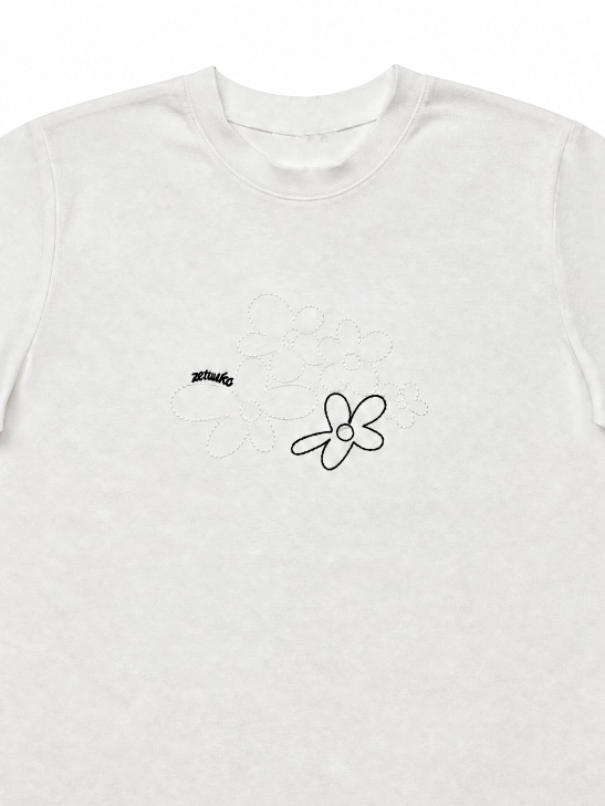 Women's Minimal Flower Line-Art T-Shirt 2904