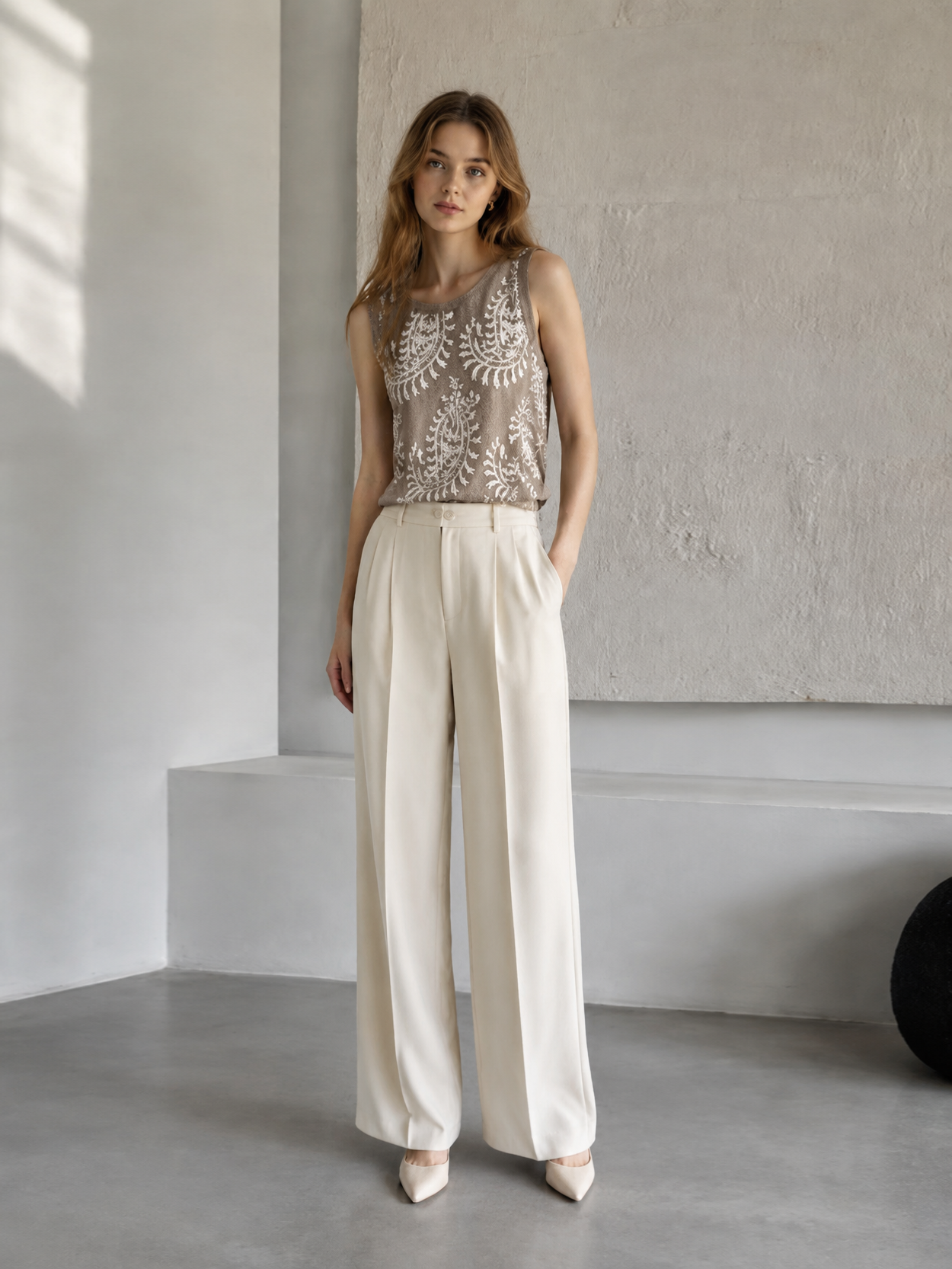 Sleeveless Paisley Print Tank Top, Casual Summer Blouse AN-620075