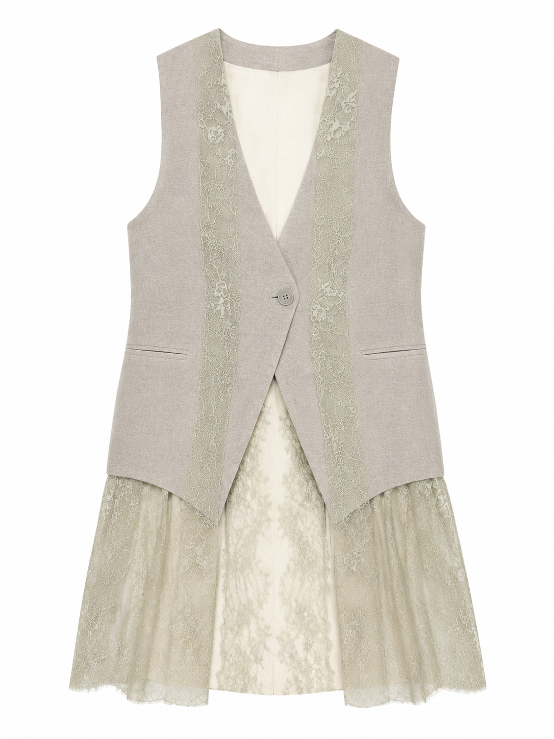Elegant Retro Sleeveless Layering Waistcoat W-43481