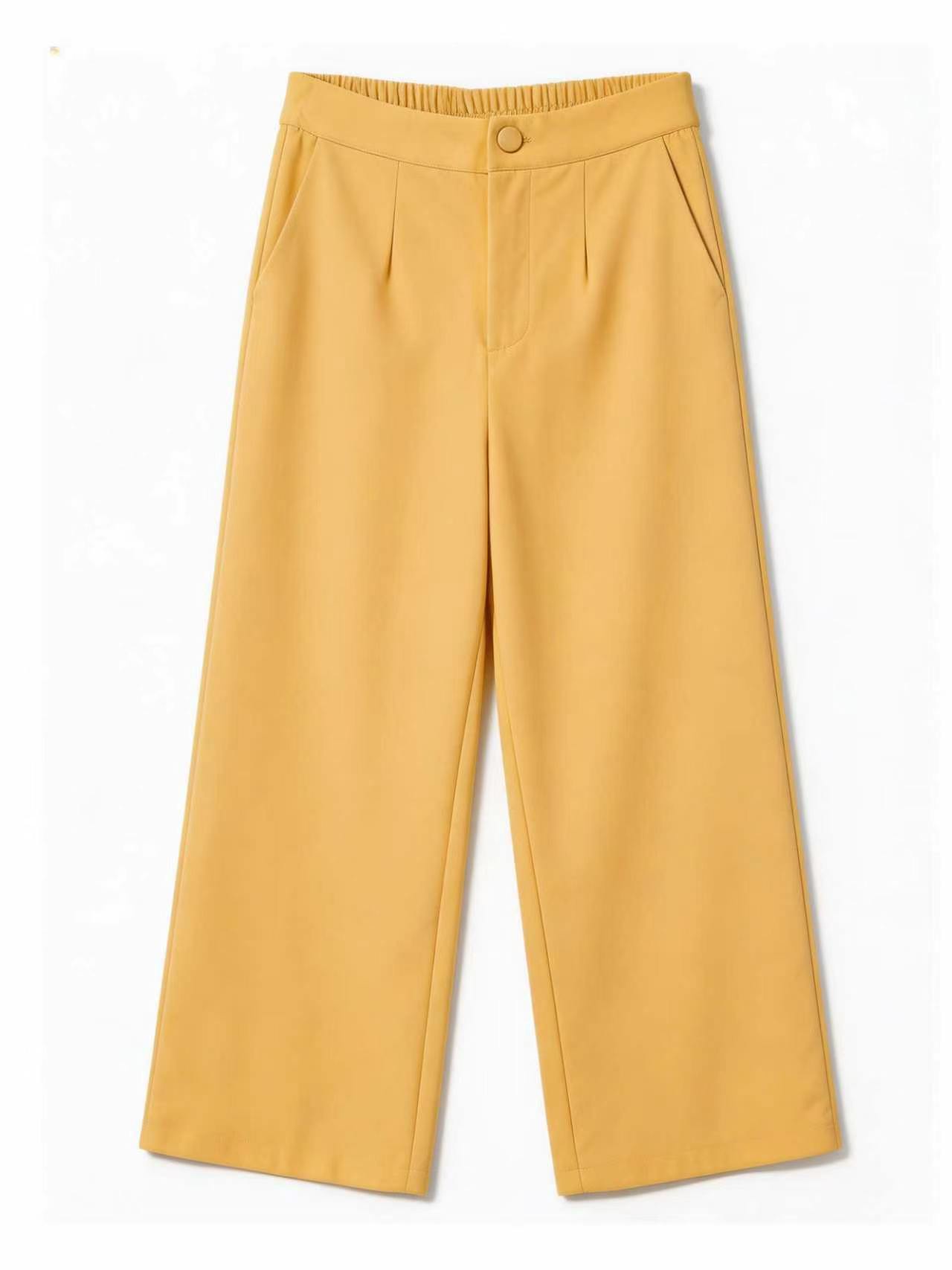 Elegant Light Vest & High-Waisted Wide-Leg Pants Set LA-710009