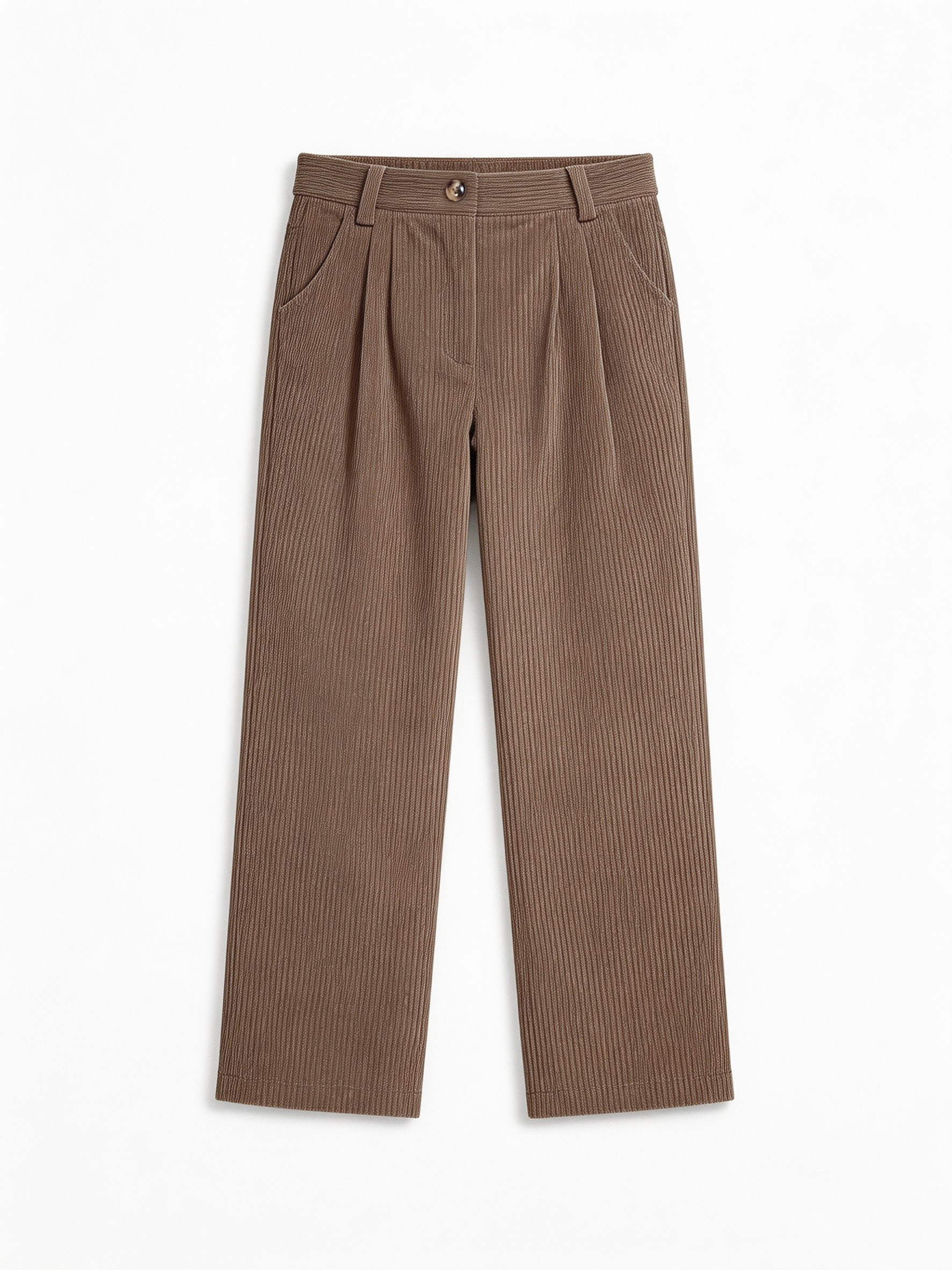 Women’s High Waist Ribbed Wide Leg Pants XW-26898