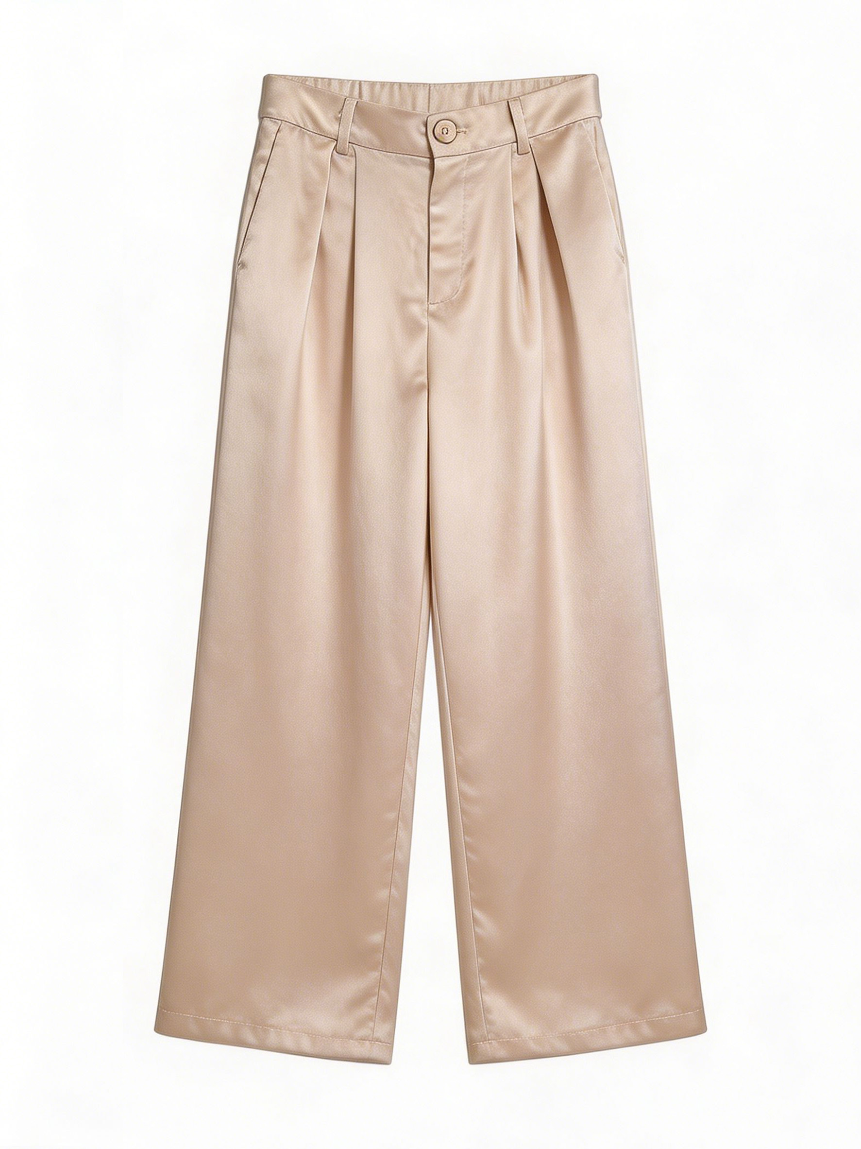 Women's Satin Wide-Leg Trousers AN-620017