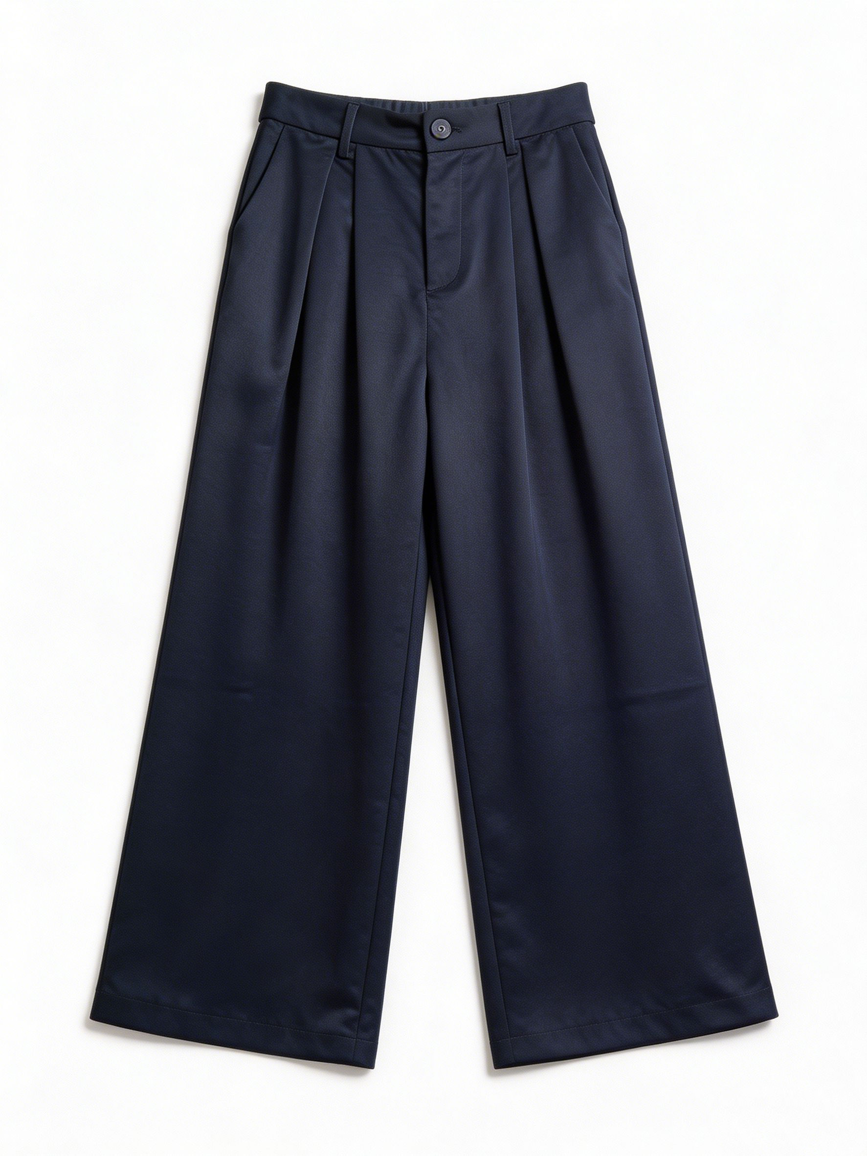 Women's Satin Wide-Leg Trousers AN-620017