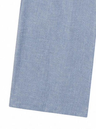 Women’s Linen-Blend Embroidered Pocket Co-ord Set W-42962+W-42961