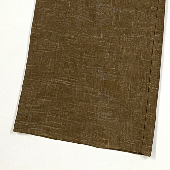 Brown Linen-Blend Sleeveless Vest Wide Leg Pants Set - Two Piece Outfit 