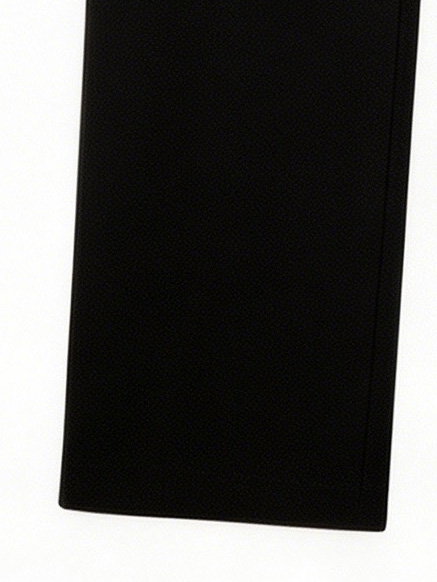 Minimalist Black Boxy Vest & Maxi Skirt Set with Statement Gold Buttons V-C36453