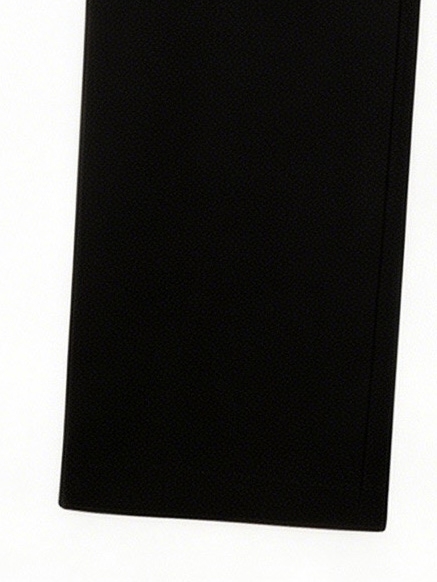 Minimalist Black Boxy Vest & Maxi Skirt Set with Statement Gold Buttons V-C36453