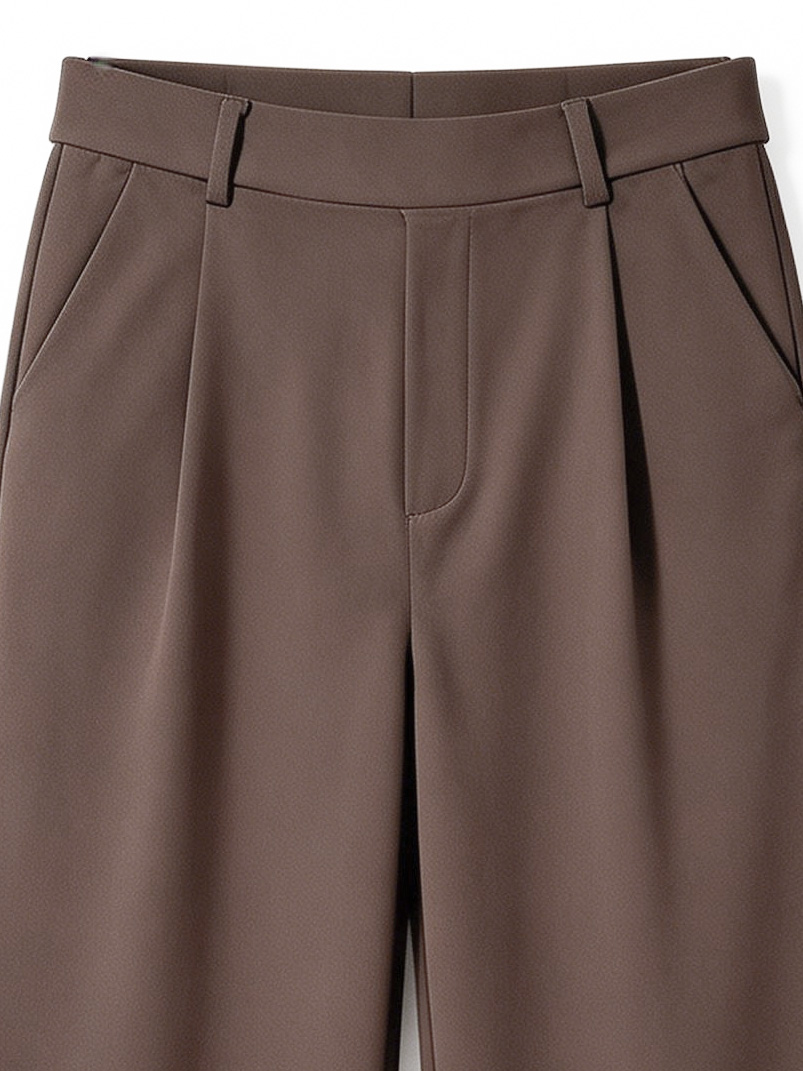 Women’s High Waist Ribbed Wide Leg Pants XW-26900