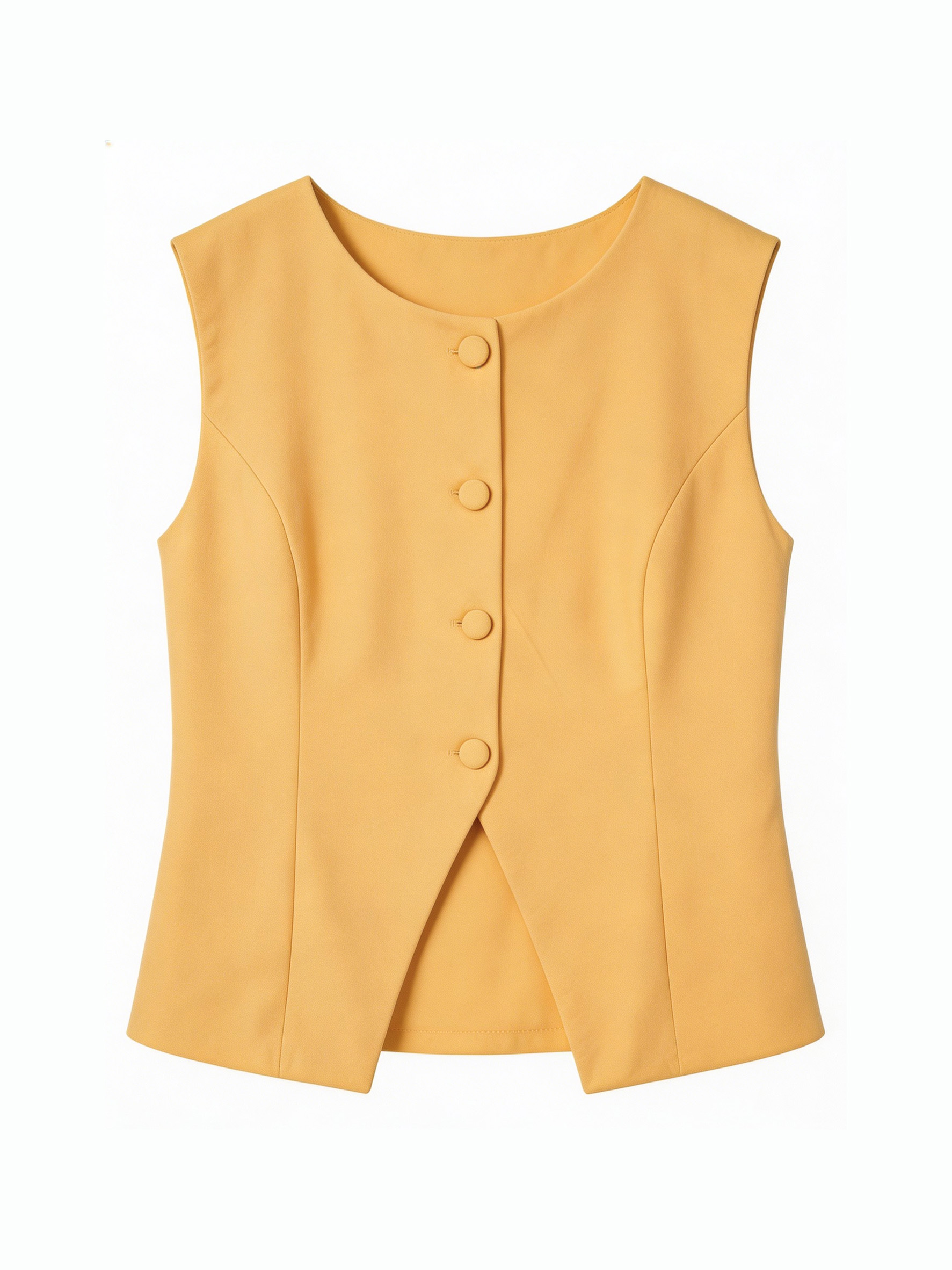 Elegant Light Vest & High-Waisted Wide-Leg Pants Set LA-710009