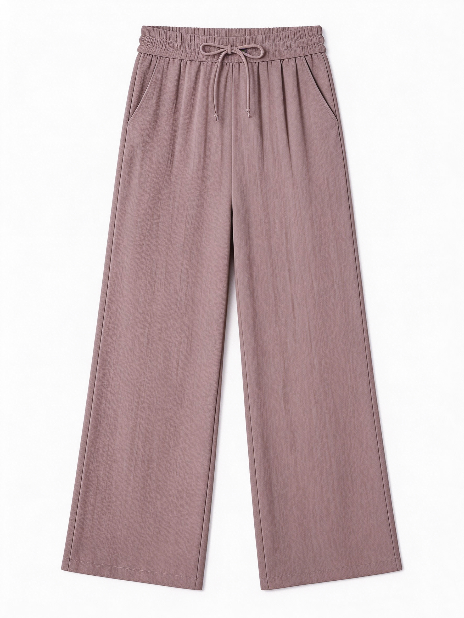 Women’s High Waist Ribbed Wide Leg Pants XW-26901