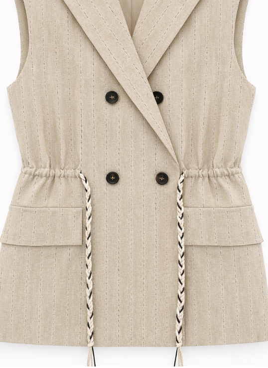 Office Sleeveless Blazer  A-41915
