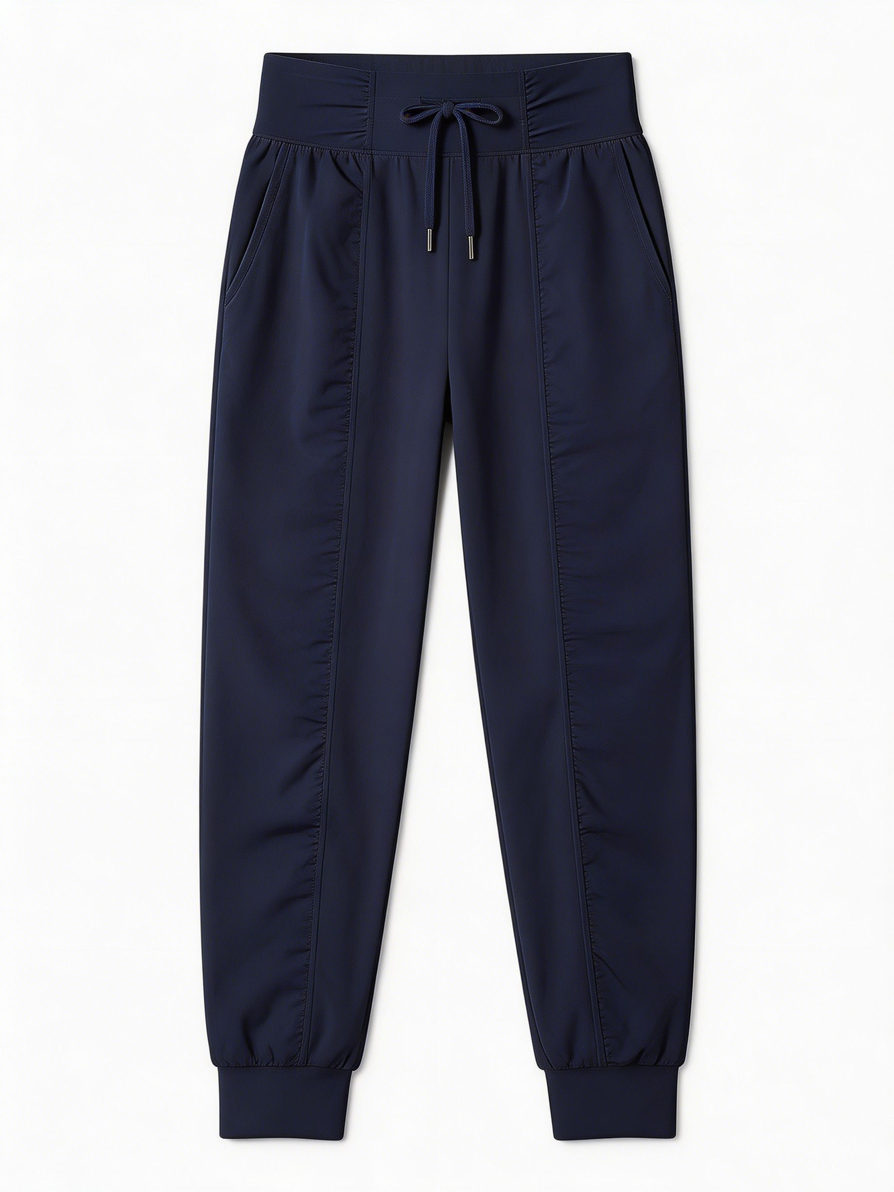 Elegant Navy Drawstring Jogger Pants - Premium Everyday Wear XW-26910
