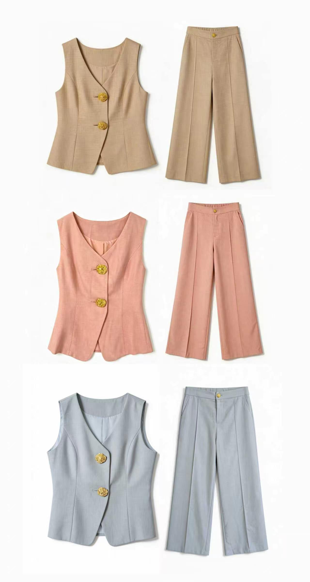 Trending Elegant Tailored Two-Piece Co-Ord Set LA-680001