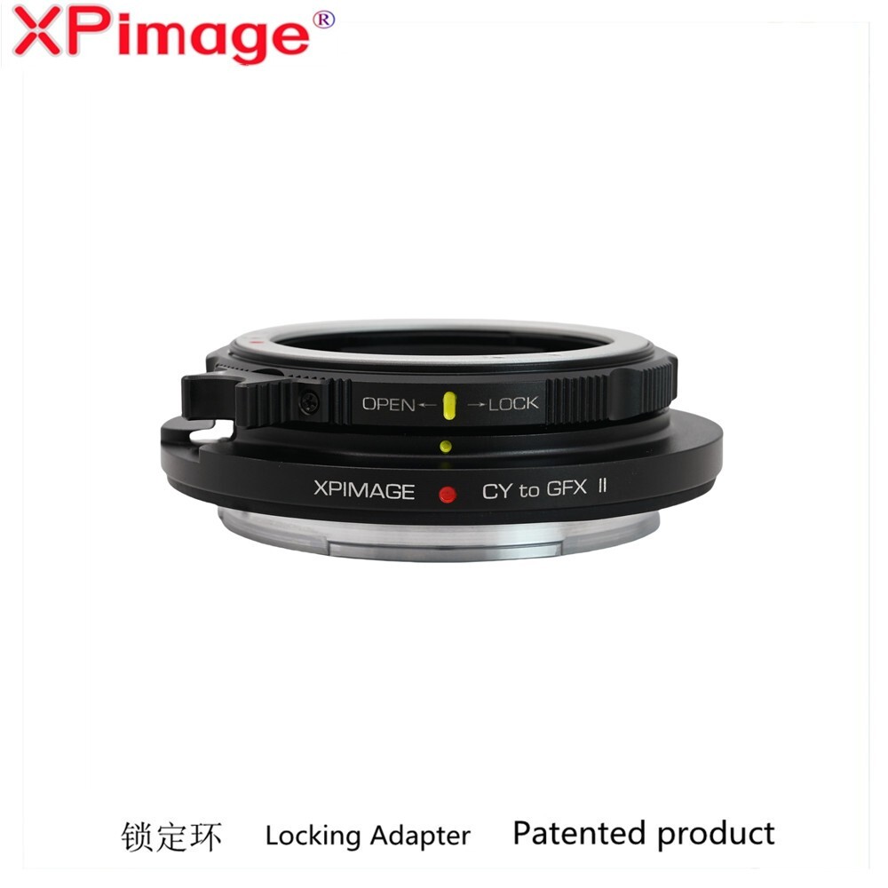 XPimage Locking Adapter for Contax Yashica CY C/Y Mount Lens to Fujifilm Fuji GFX 100SII 100S 100II 100 50r 50sII Camera