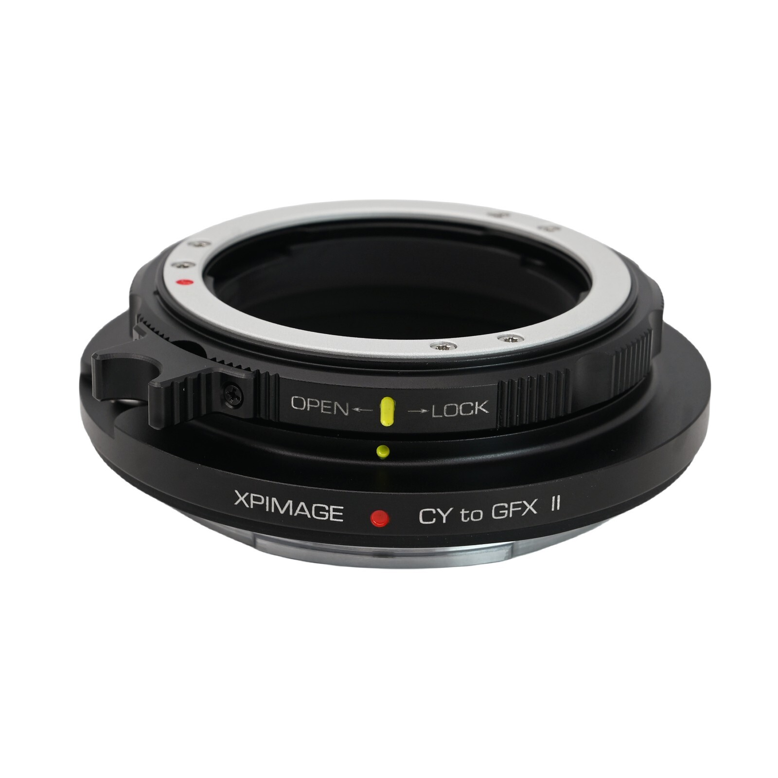 XPimage Locking Adapter for Contax Yashica CY C/Y Mount Lens to Fujifilm Fuji GFX 100SII 100S 100II 100 50r 50sII Camera