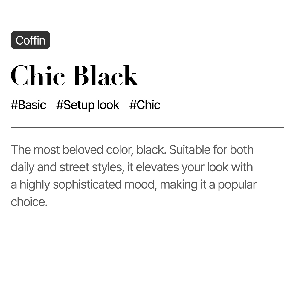 Chic Black (Coffin)