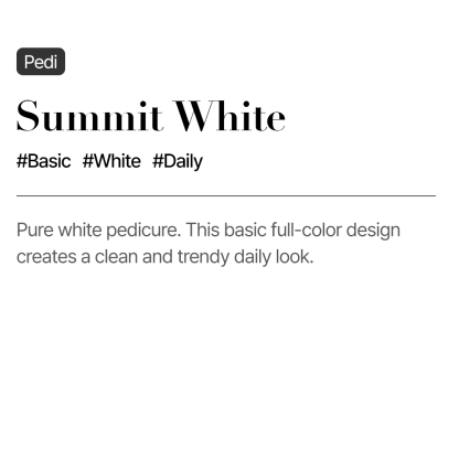 Summit White (Pedi)