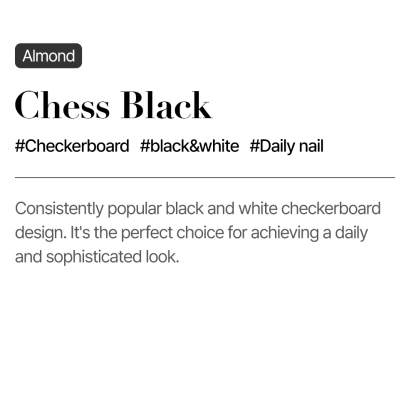 Chess Black (Almond)