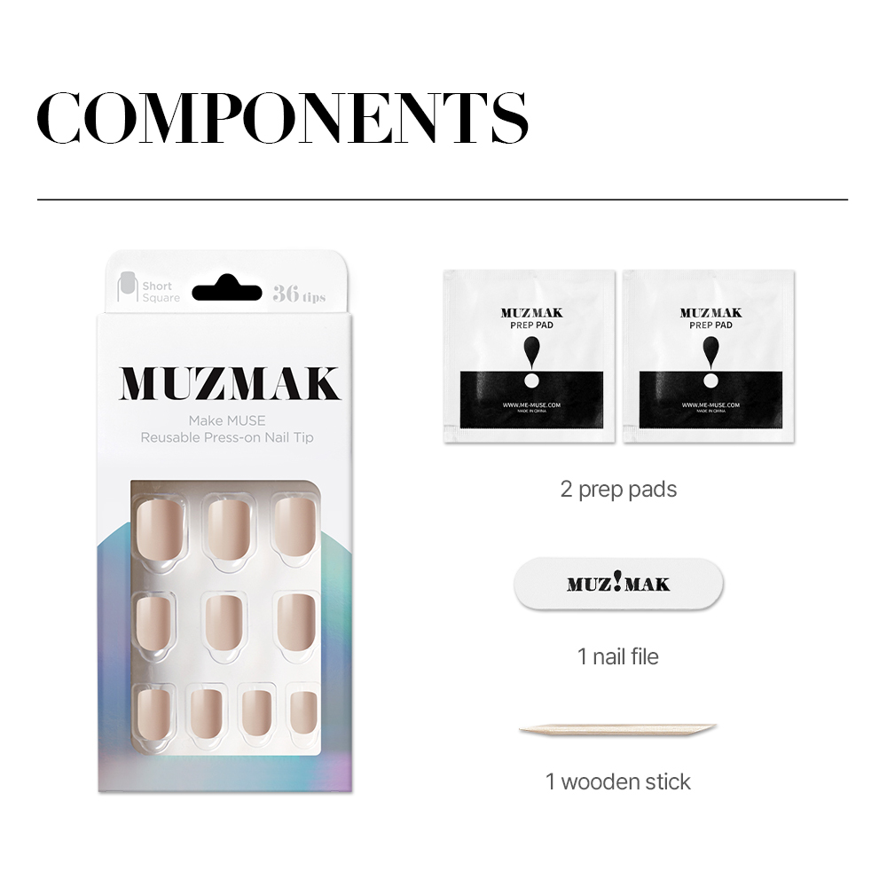 Cream Beige (Short Square)