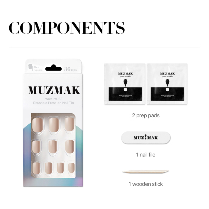 Cream Beige (Short Square)