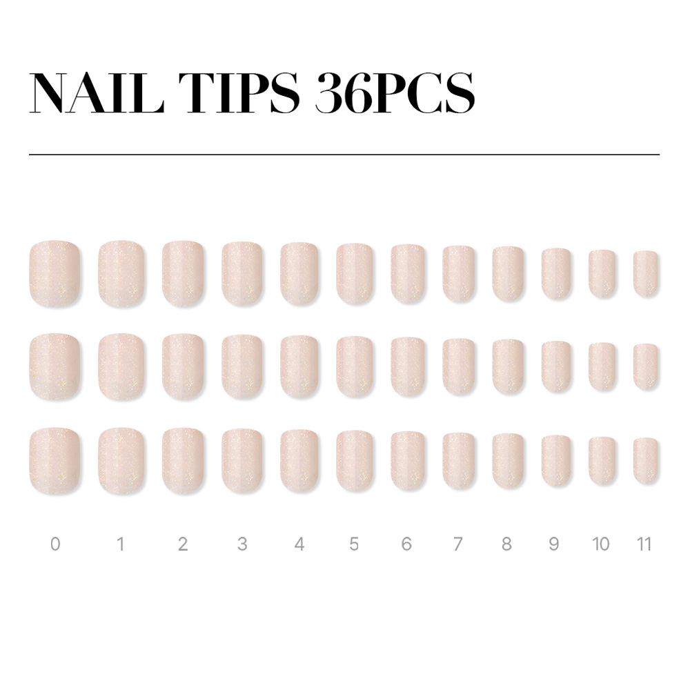 Peach Glitter (Regular Square)