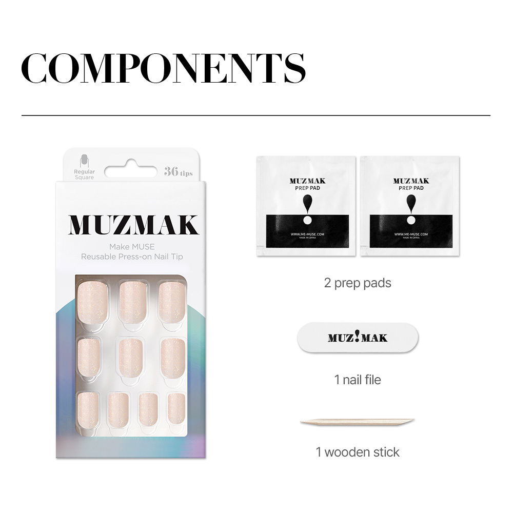 Peach Glitter (Regular Square)