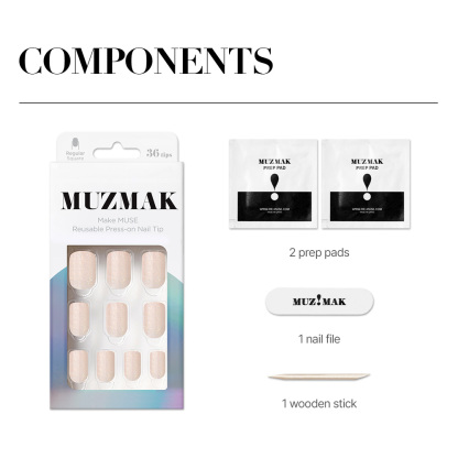 Peach Glitter (Regular Square)