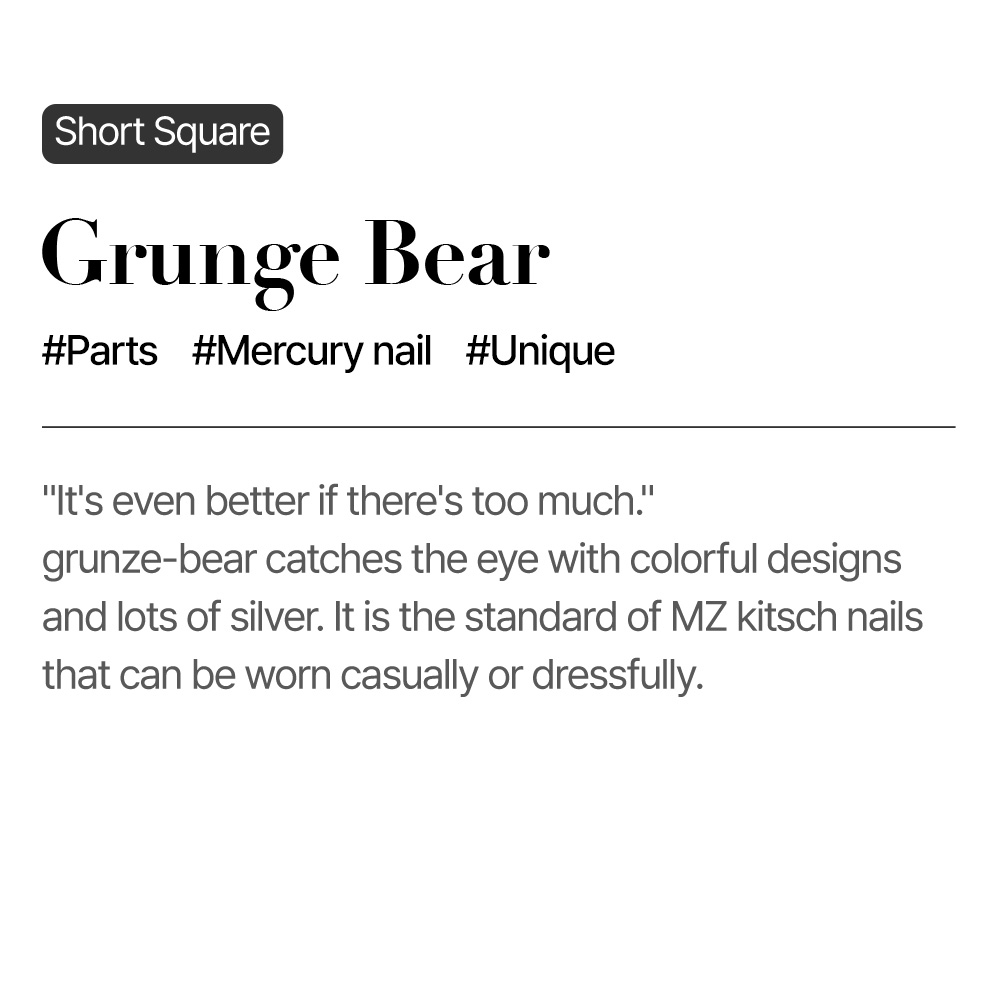 Grunge Bear (Short Square)