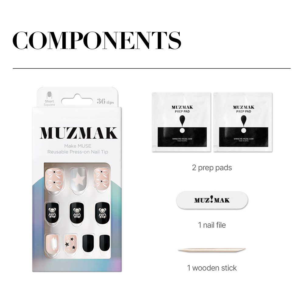 Grunge Bear (Short Square)