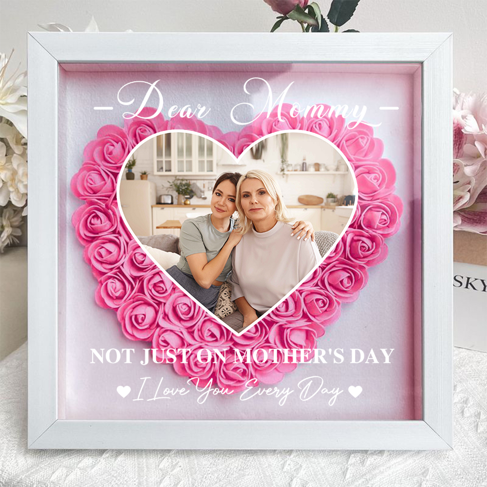 Not Just for Mother's Day - Bespoke 'To My Dearest Mom' Eternal Floral Tribute Frame