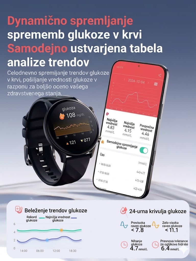 Casio AI pametna ura za spremljanje zdravja ⌚️ Nova posodobitev za leto 2026! Pametno merjenje EKG + fotopletizmografija – spremljanje ravni krvnega sladkorja, krvnega tlaka in nasičenosti krvi s kisikom z eno samo uro. 🏃