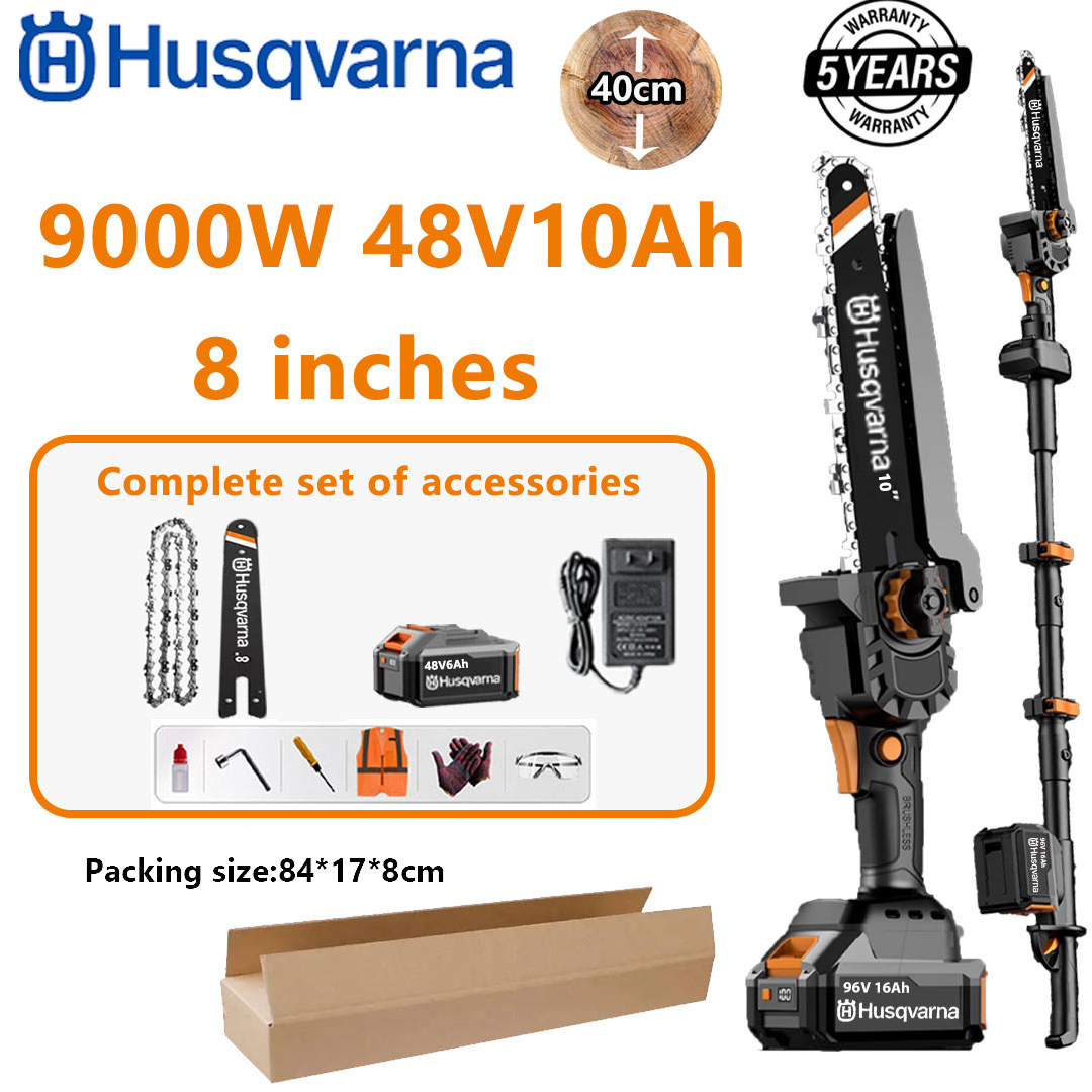 Prenosna motorna žaga Husqvarna z 15000 W litijevimi baterijami