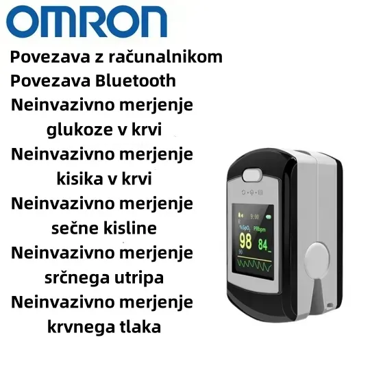 Omronov neinvazivni merilnik glukoze v krvi (merjenje v 5 sekundah/natančnost 99 %)