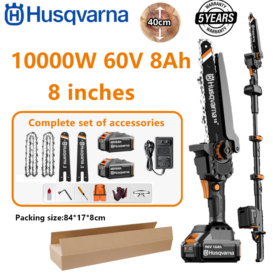 Prenosna motorna žaga Husqvarna z 15000 W litijevimi baterijami