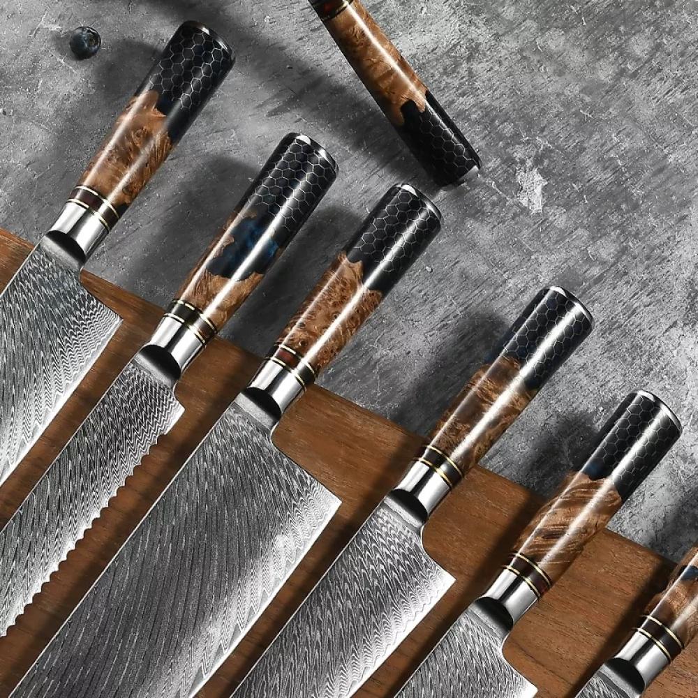 Kuchyňská sada 5 japonských nozù, časově omezená sleva 50 %, možnost gravírování jména