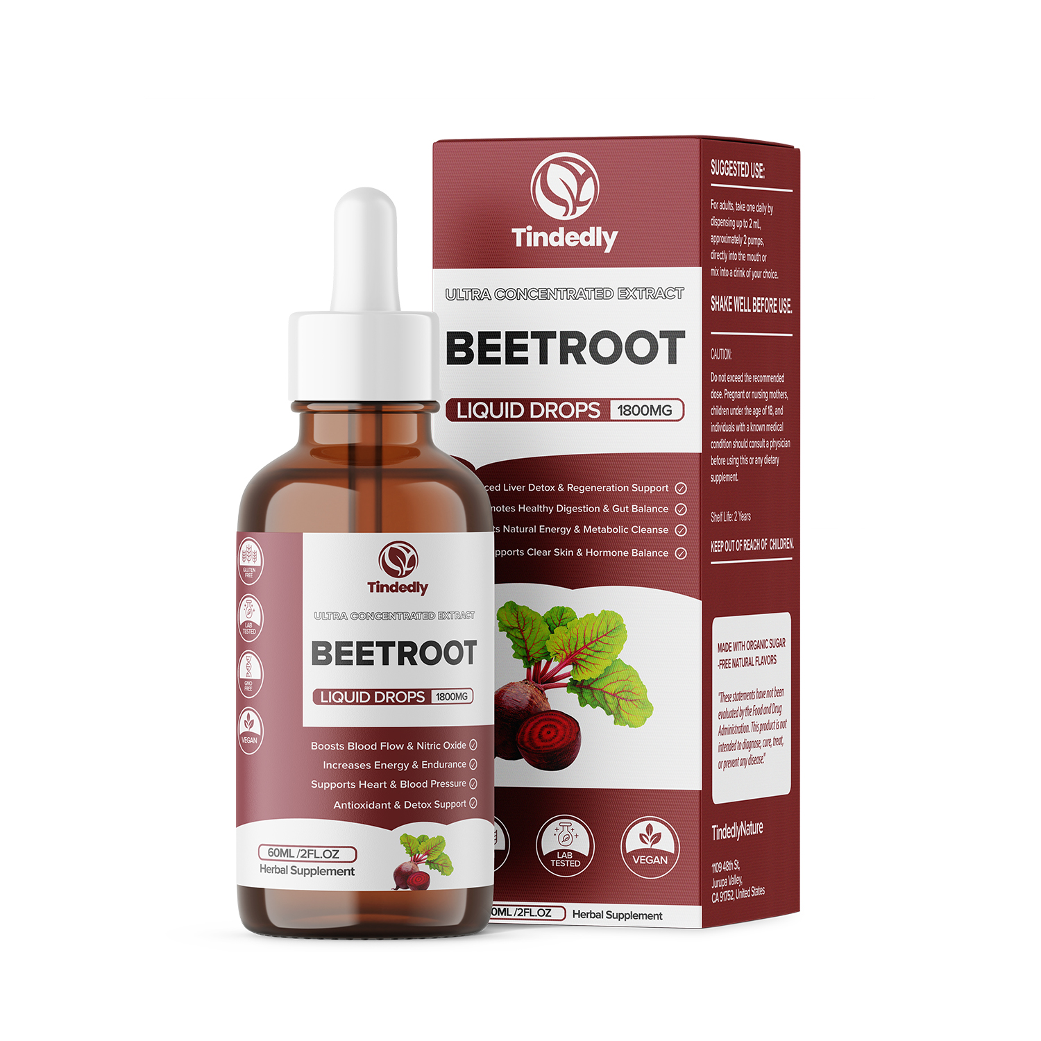 Tindedly Beetroot Liquid Extract 