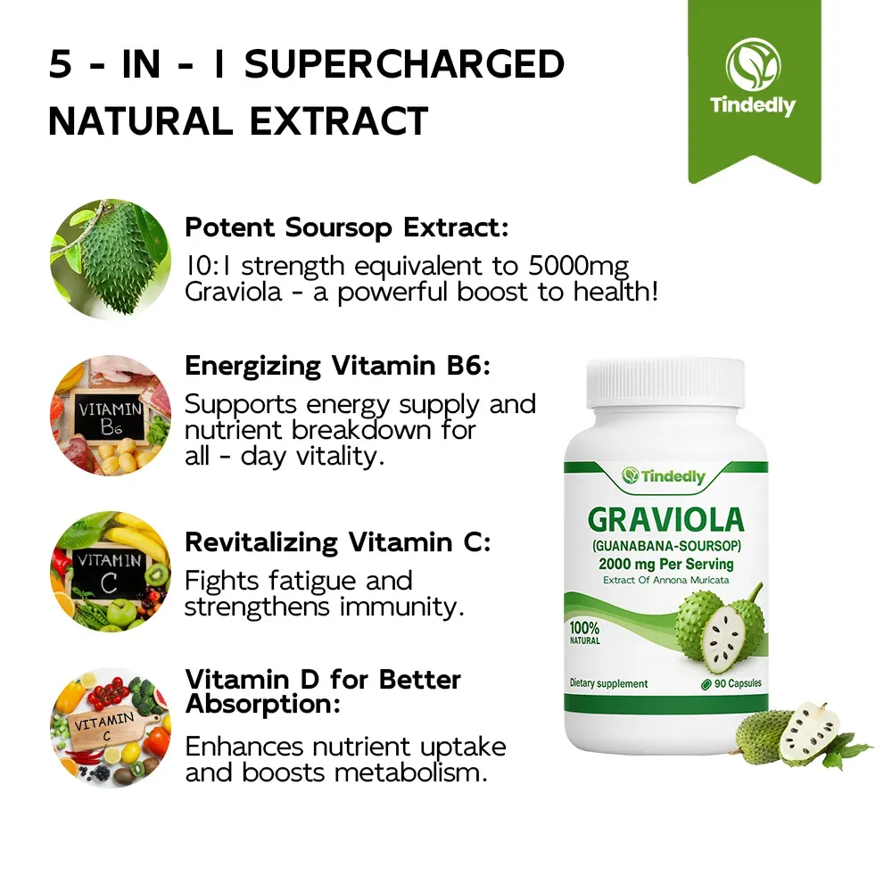 100% Pure Organic Soursop Capsules