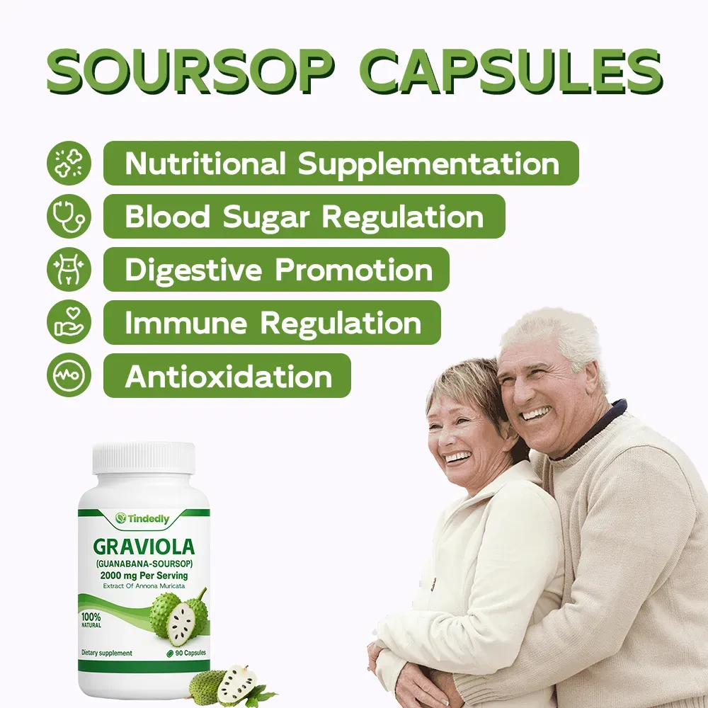 100% Pure Organic Soursop Capsules