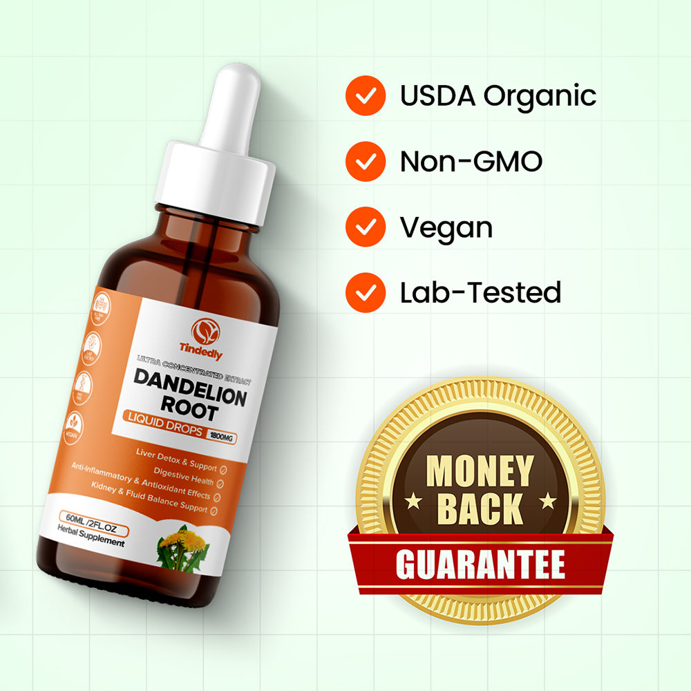 Pure Dandelion Root Extract Liquid Drops 