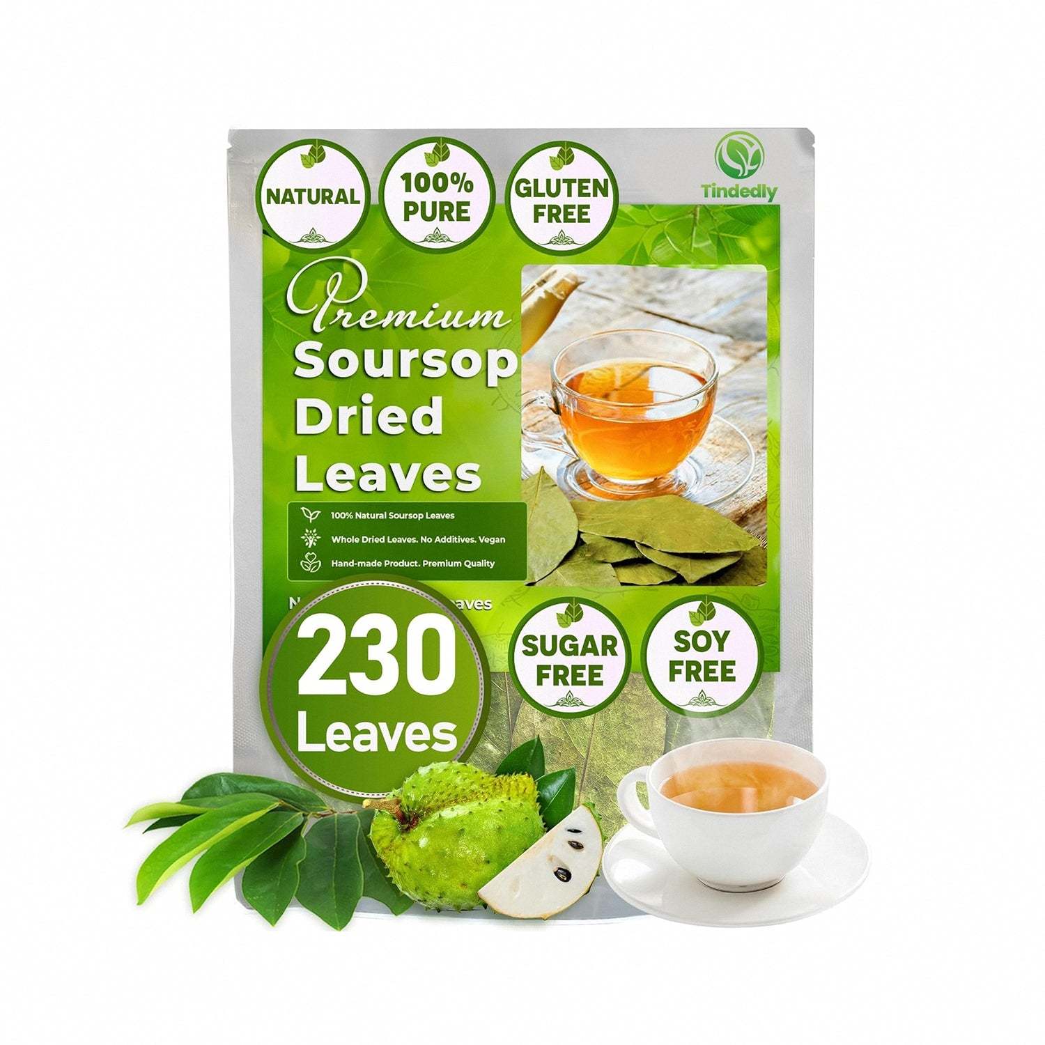 230+ Premium Soursop Graviola Dried Leaves Tea