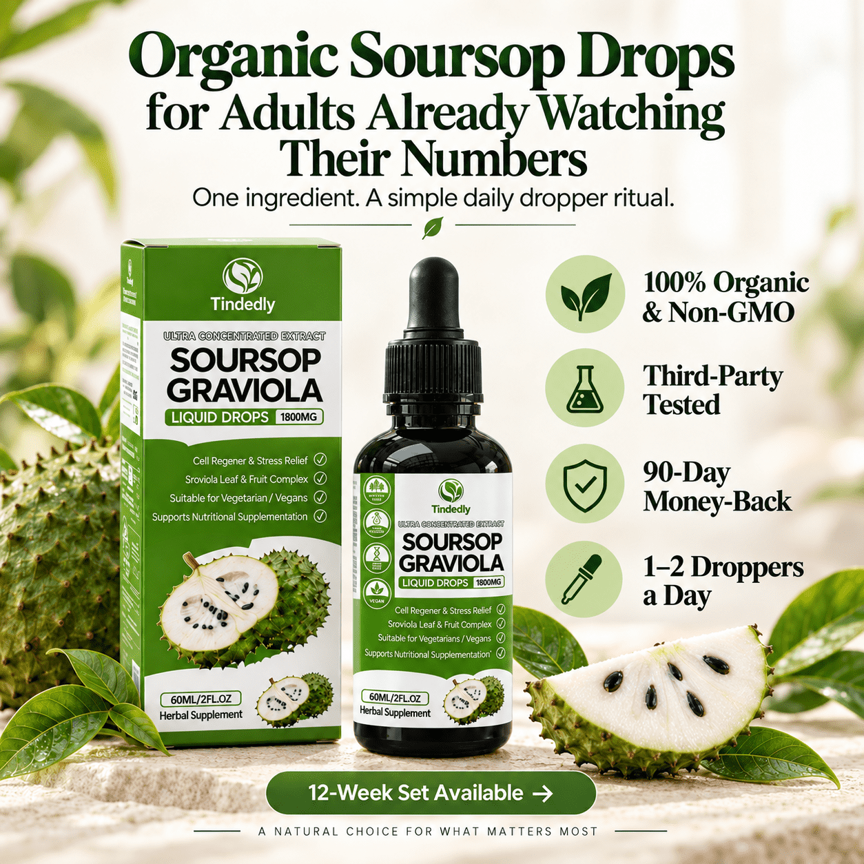 Organic Soursop Drops for Adults Already Watching Their Numbers
