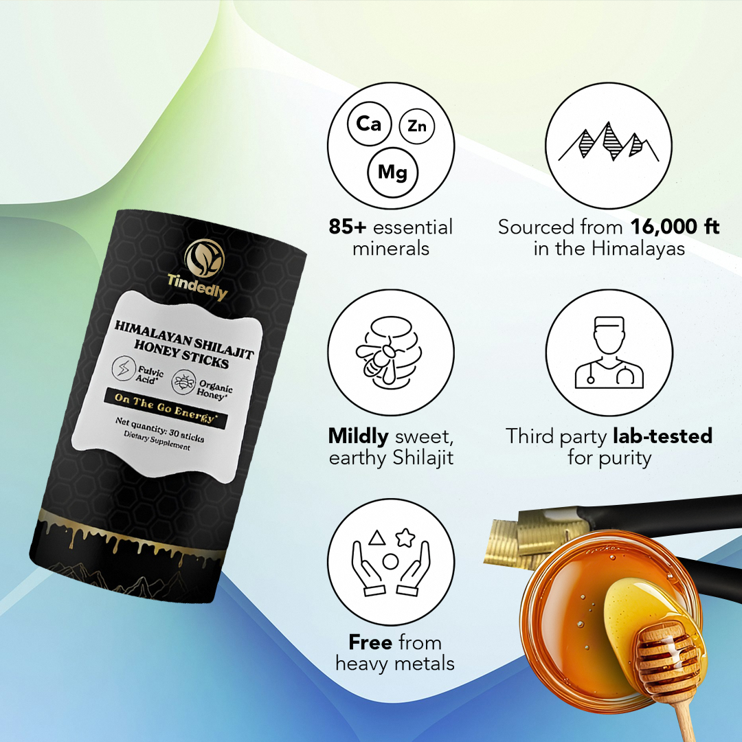 Pure Himalayan Shilajit With Honey Stick