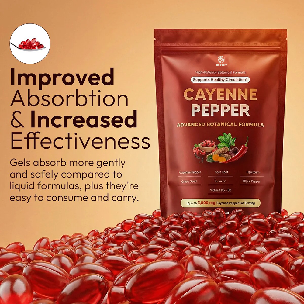 Tindedly Cayenne Pepper Softgels