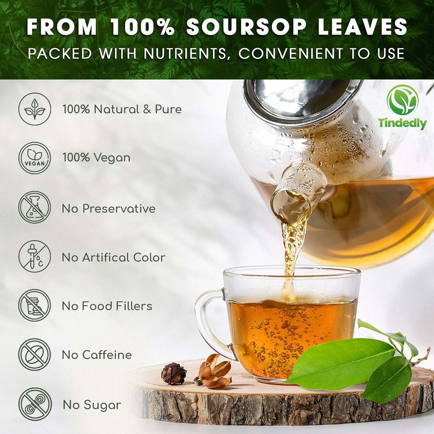230+ Premium Soursop Graviola Dried Leaves Tea