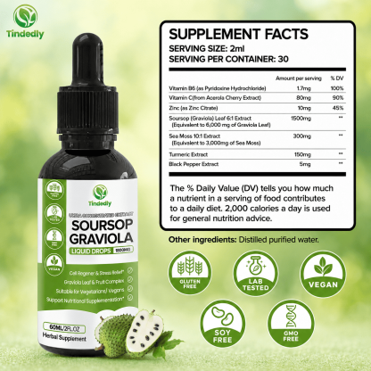100% Pure Organic Soursop Drop Extract