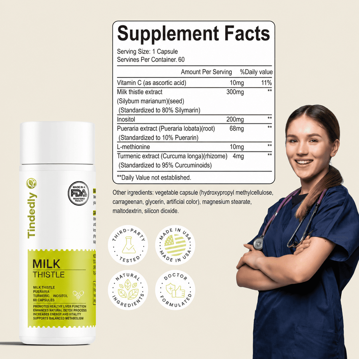 Tindedly™ Milk Thistle Liver Support