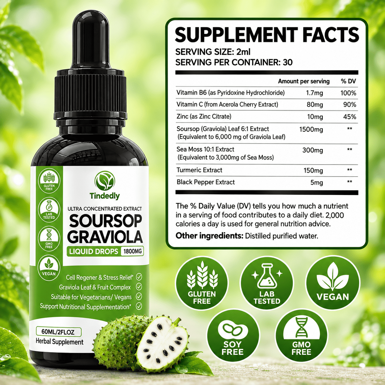 Organic Soursop Drops for Adults Already Watching Their Numbers