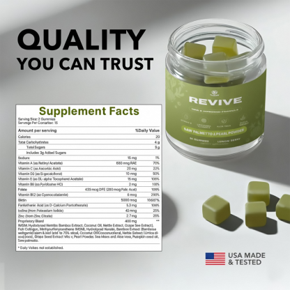 Tindedly Hair Revive Gummies – Support Thicker, Fuller & Healthier-Looking Hair