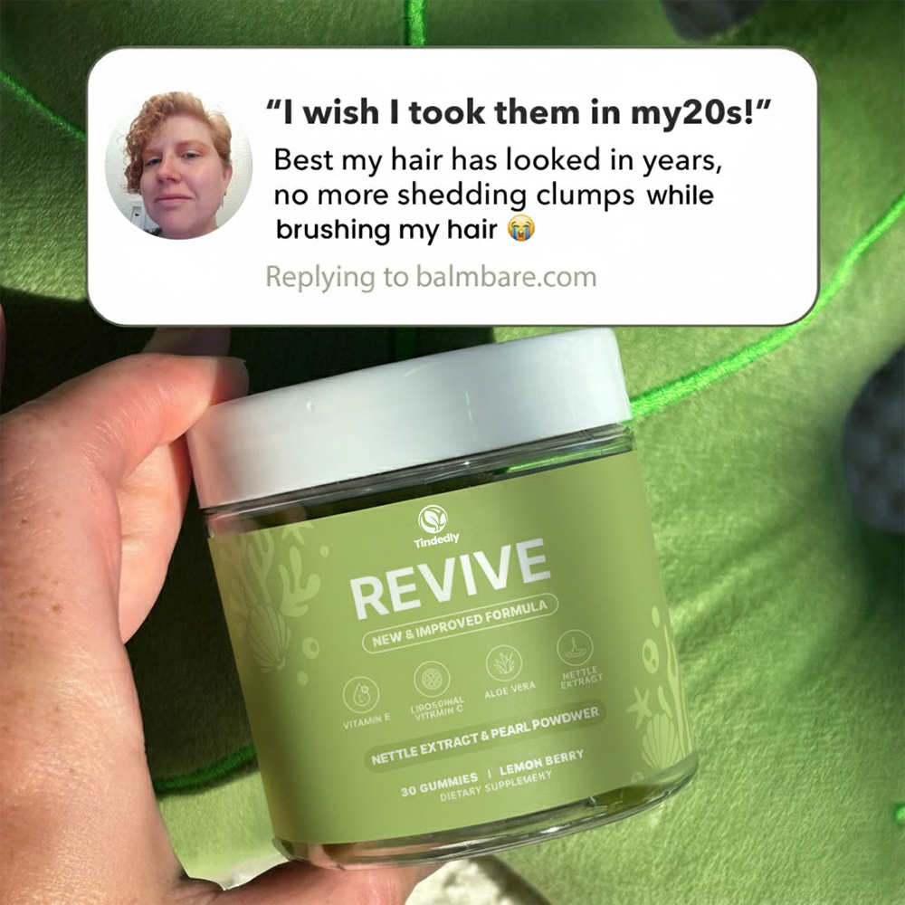 Tindedly Hair Revive Gummies – Support Thicker, Fuller & Healthier-Looking Hair